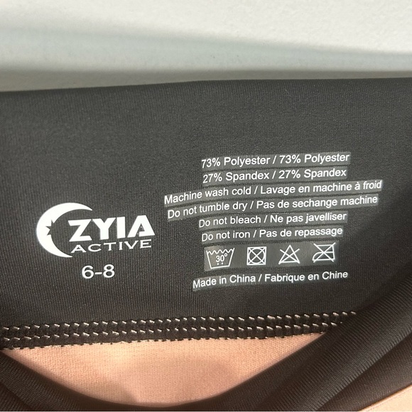 Zyia Active 29” Inseam Coral Pink/ Black Legging; Women’s Sz 6-8 (approx Medium) - Picture 2 of 12